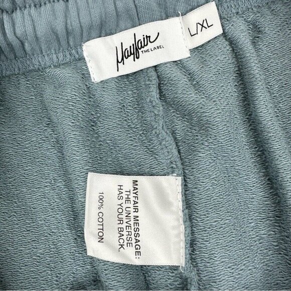 Mayfair NWT Blue This Moment Is More Important Jogger Sweatpants L-XL/W28/L30 - Picture 8 of 13